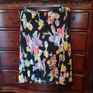 Chaps floral skirt